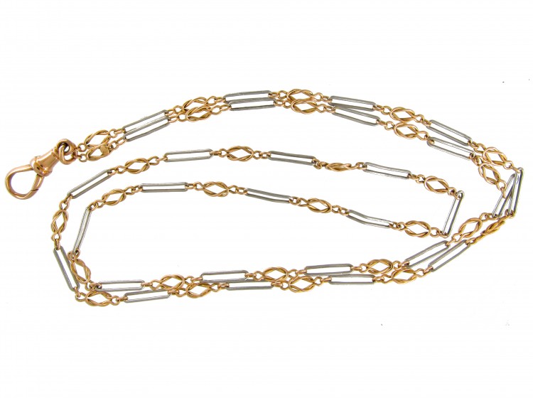 Two Colour Gold Edwardian Chain