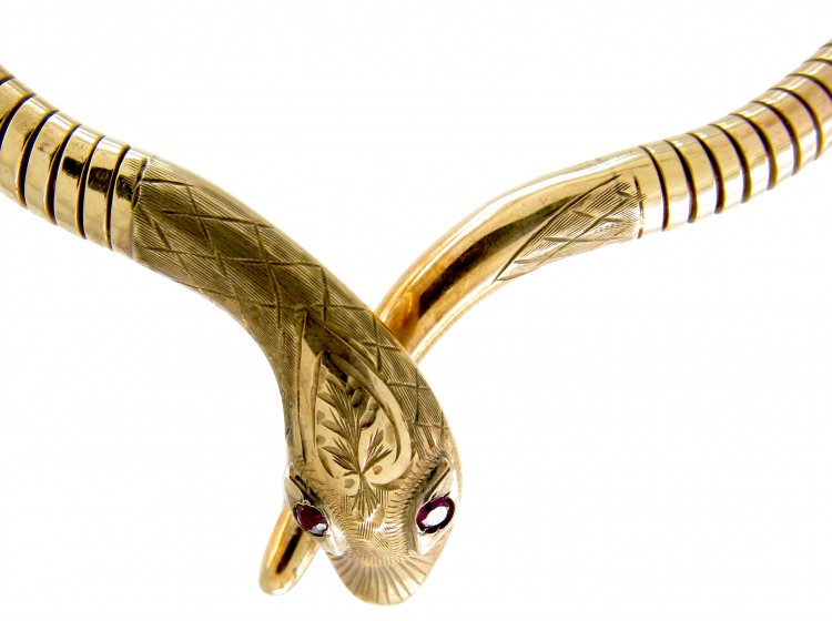 Gold Snake Necklace