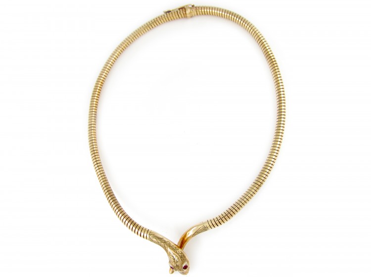 Gold Snake Necklace