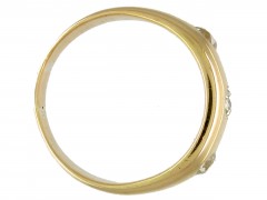 Victorian Three Stone Diamond Gypsy Ring