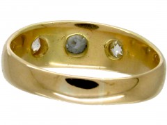 Victorian Three Stone Diamond Gypsy Ring