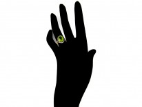 Victorian Peridot & Diamond Ring
