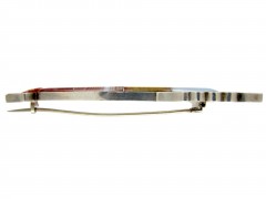 19th Century Scottish Silver, Agate & Cornelian Arrow Brooch