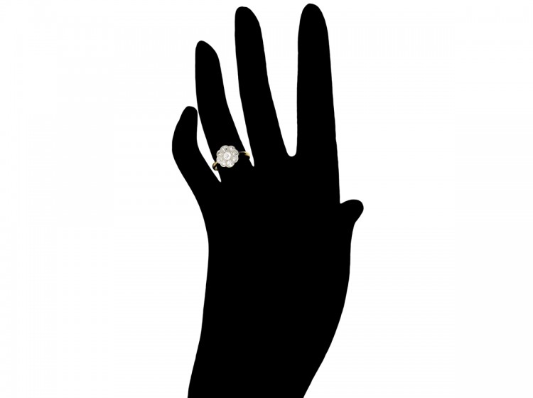 Edwardian Diamond Cluster Ring