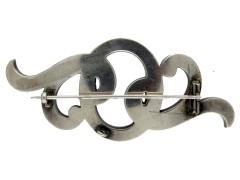 Scottish Silver & Agate Brooch