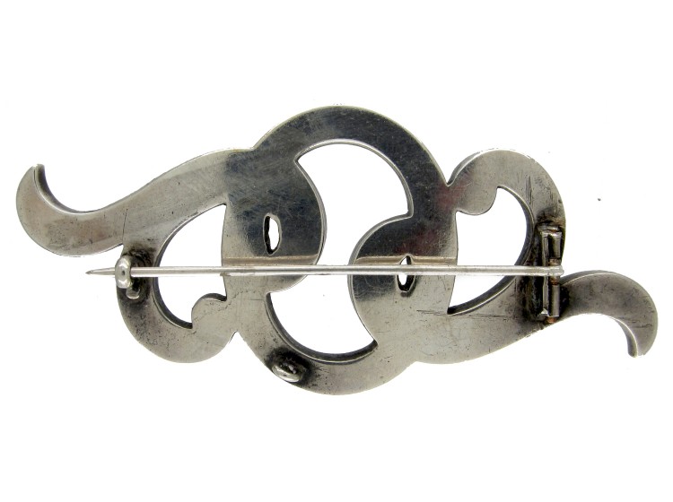 Scottish Silver & Agate Brooch