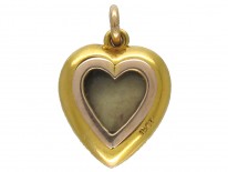 Diamond & Pearl Heart Pendant