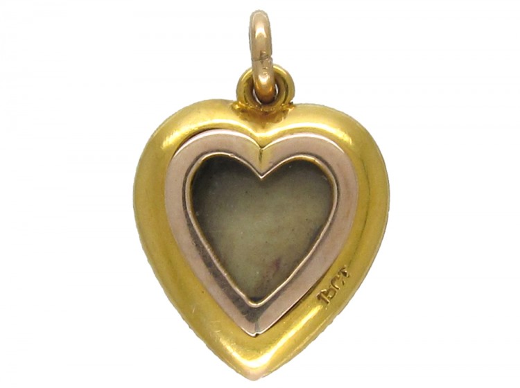 Diamond & Pearl Heart Pendant