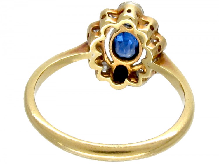Art Deco Sapphire & Diamond Ring