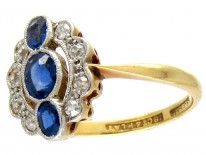 Art Deco Sapphire & Diamond Ring