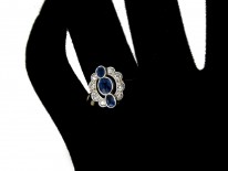 Art Deco Sapphire & Diamond Ring