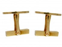 Tiffany & Co. 18ct Gold & Diamond Cufflinks