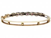 Ruby & Diamond Victorian Bangle