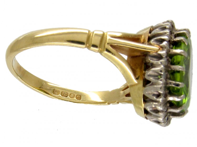 Victorian Peridot & Diamond Ring