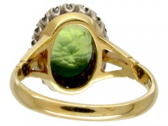 Victorian Peridot & Diamond Ring