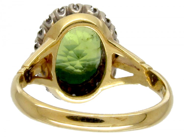 Victorian Peridot & Diamond Ring