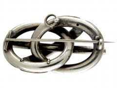 Victorian Silver Scottish Agate Knot Brooch