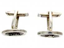 Silver & Wood Stag Cufflinks