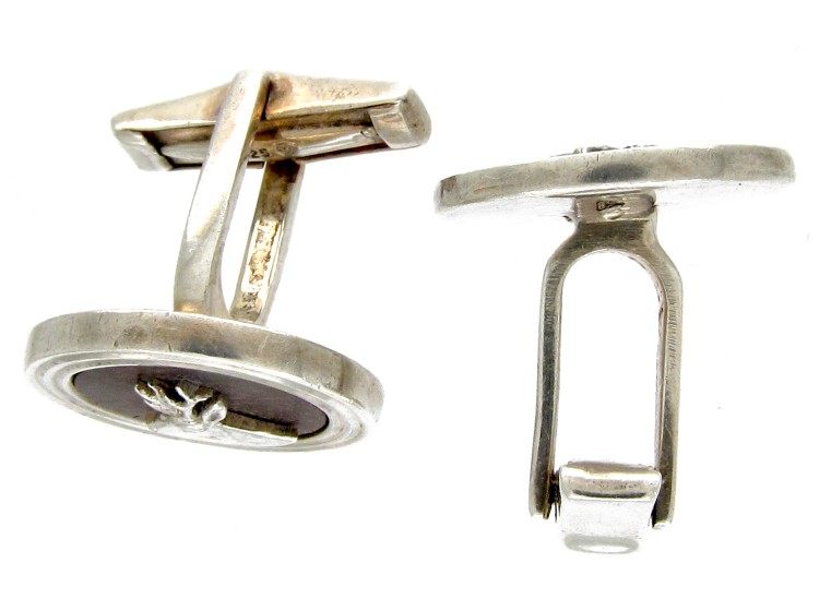Silver & Wood Stag Cufflinks