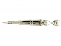Scottish Silver & Agate Dirk Brooch