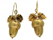 Victorian 15ct Gold Acorn Earrings