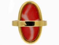 18ct Gold Coral Ring