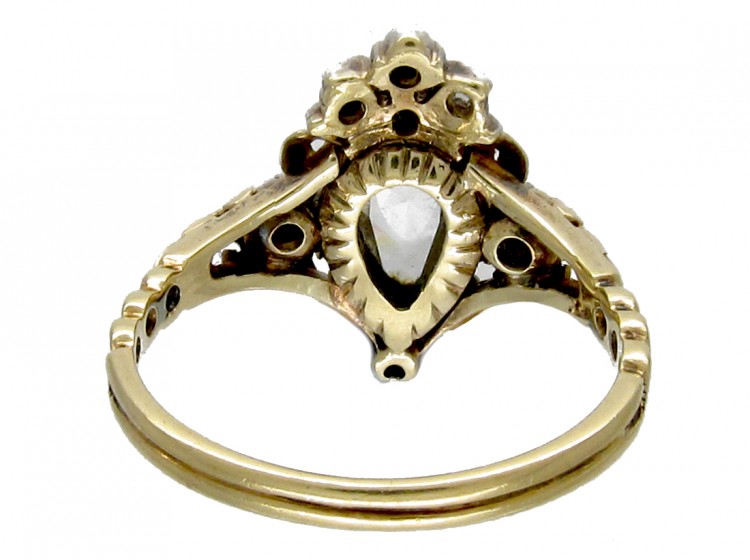 Rose Diamond Heart-Shaped Ring