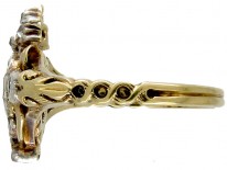 Rose Diamond Heart-Shaped Ring