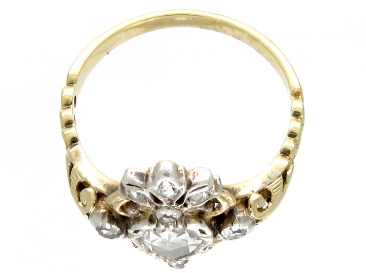 Rose Diamond Heart-Shaped Ring