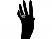 Rose Diamond Heart-Shaped Ring