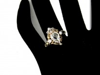 Rose Diamond Heart-Shaped Ring