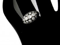Diamond Set Art Deco Bombé Shape Ring