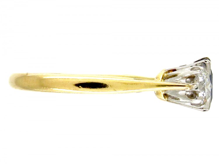 Sapphire & Diamond Three Stone Ring