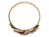 Georgian Gold & Garnet Lover's Knot Ring