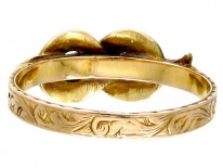 Georgian Gold & Garnet Lover's Knot Ring