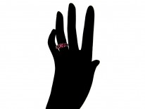 Victorian Five Stone Ruby Ring