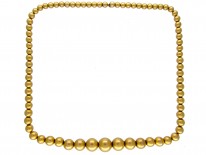 Victorian 15ct Gold Graded Bead Necklace