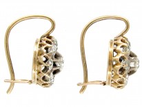 Victorian Diamond Cluster Earrings