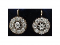Victorian Diamond Cluster Earrings