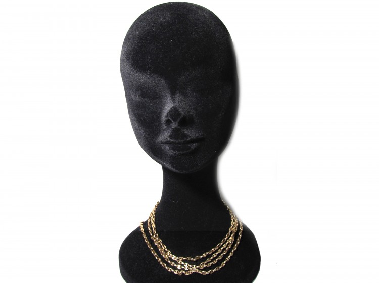 9ct Gold Fancy Link Victorian Guard Chain