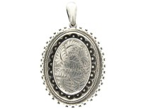 Silver Victorian Oval Locket