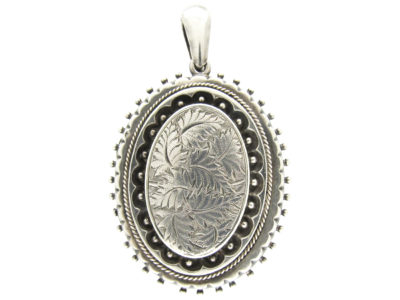 Silver Victorian Oval Locket