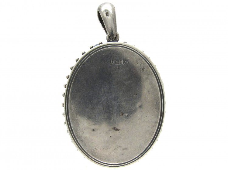 Silver Victorian Oval Locket