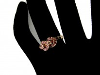 Georgian Gold & Garnet Lover's Knot Ring