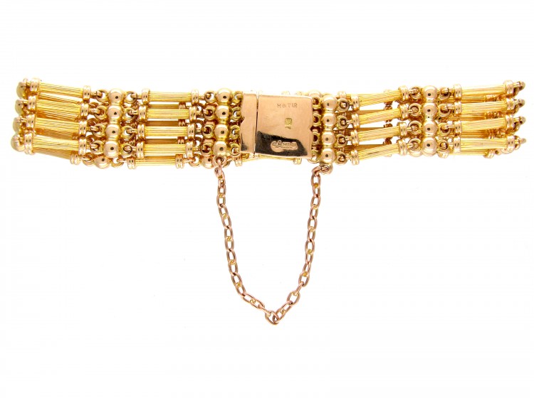 15ct Gold Edwardian Gate Bracelet