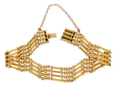 15ct Gold Edwardian Gate Bracelet