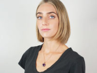 Edwardian Silver & 15ct Gold, Diamond & Amethyst Heart Pendant