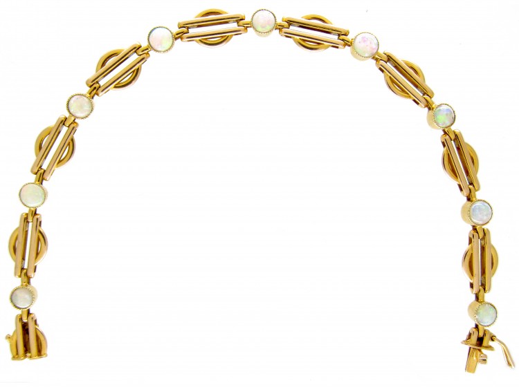 Opal 15ct Gold Edwardian Bracelet