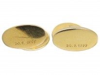 Cabochon Sapphire & 18ct Gold Cufflinks by Wempe