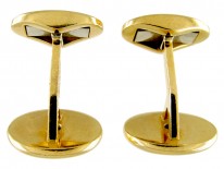 Cabochon Sapphire & 18ct Gold Cufflinks by Wempe